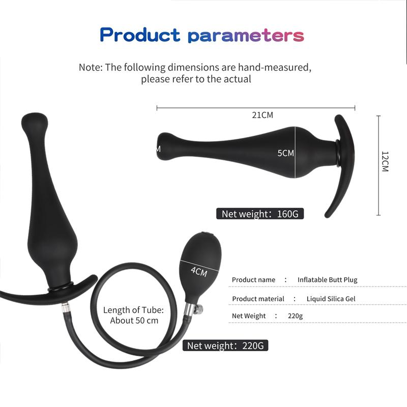 Super Big Inflatable Anal Plug Sex Toys Huge Silicone Butt Plug Large Buttplug Annal Dildo Pump Anus Dilator Expander Balls Bullet