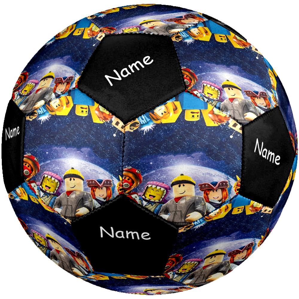 Pallone da Calcio Taglia 5 Tema Roblox con Nome Personalizzato, Adatto Sia per Partite Indoor che Outdoor, un Regalo Adatto a Tutti.