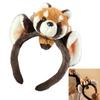 Lovely Stuffed Raccoon Headband for Women Face Washing Birthday Party Gathering Headpiece School Event Hair Accessory