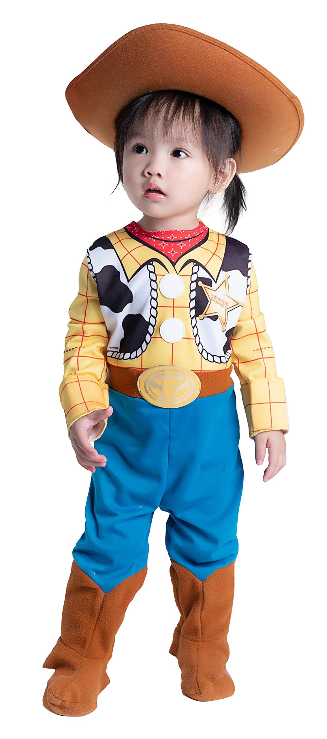 

Disguise Costumes Disney Toy Story 4 Woody Cosplay Deluxe Baby Doll, 70-80cm, Yellow, 85609W