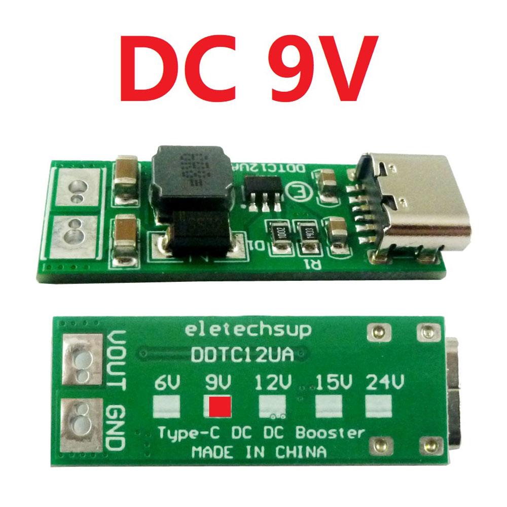 9W Mini Type-C USB DC 1V to 6V 9V 11V 11V 11V DC DC Boost Converter Step-up Module PWM PFM Voltage Regulator Board