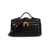 Trendy Hand-Woven New Fashionable One-Shoulder Portable Messenger Bag Niche Design Simple And Practical Lunch Box Bag
