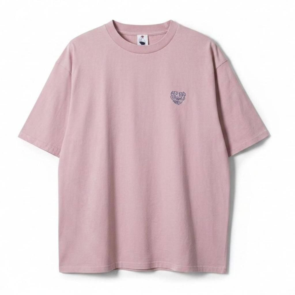 Cap Printed Wash Unisex RE26SU04 PINK M [Red Girl] Short-Sleeve T-Shirt (Snow Finish) / /