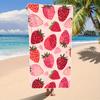 Modern Strawberry Pattern Quick Dry Towel, Absorbent for Pool Swim Yoga Travel Camping Bathroom