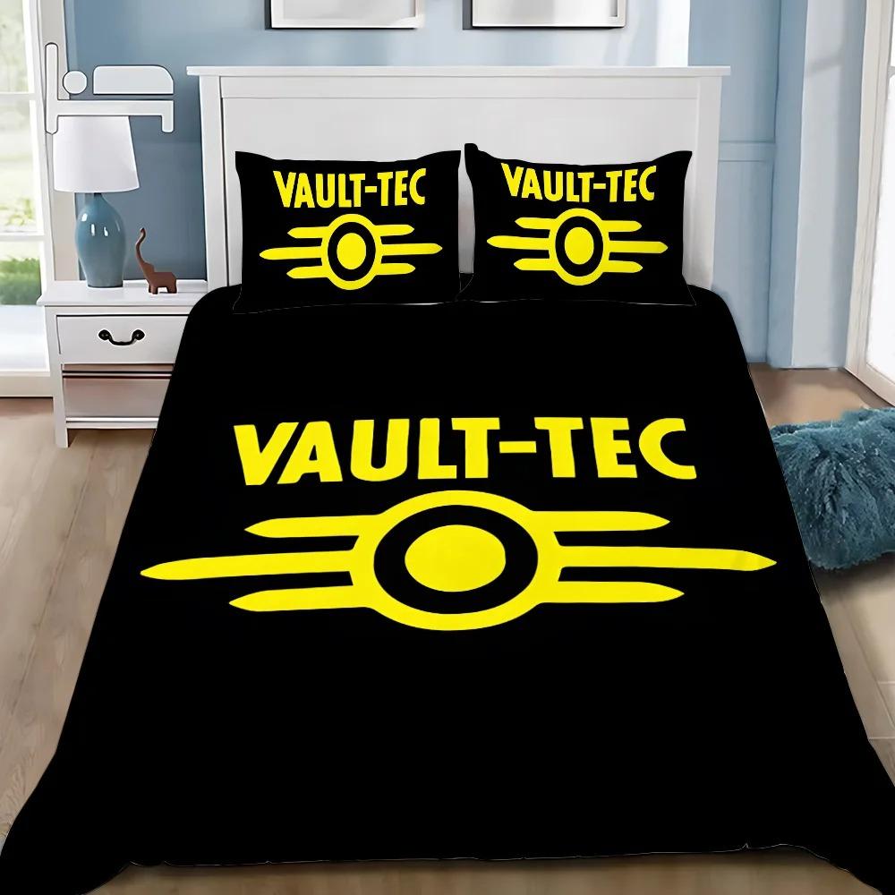 Hot Game Duvet Cover Pillowcase F-Fallouts Bedding Set Adult Boy Girl Bedroom Decoration Children Single Double Size