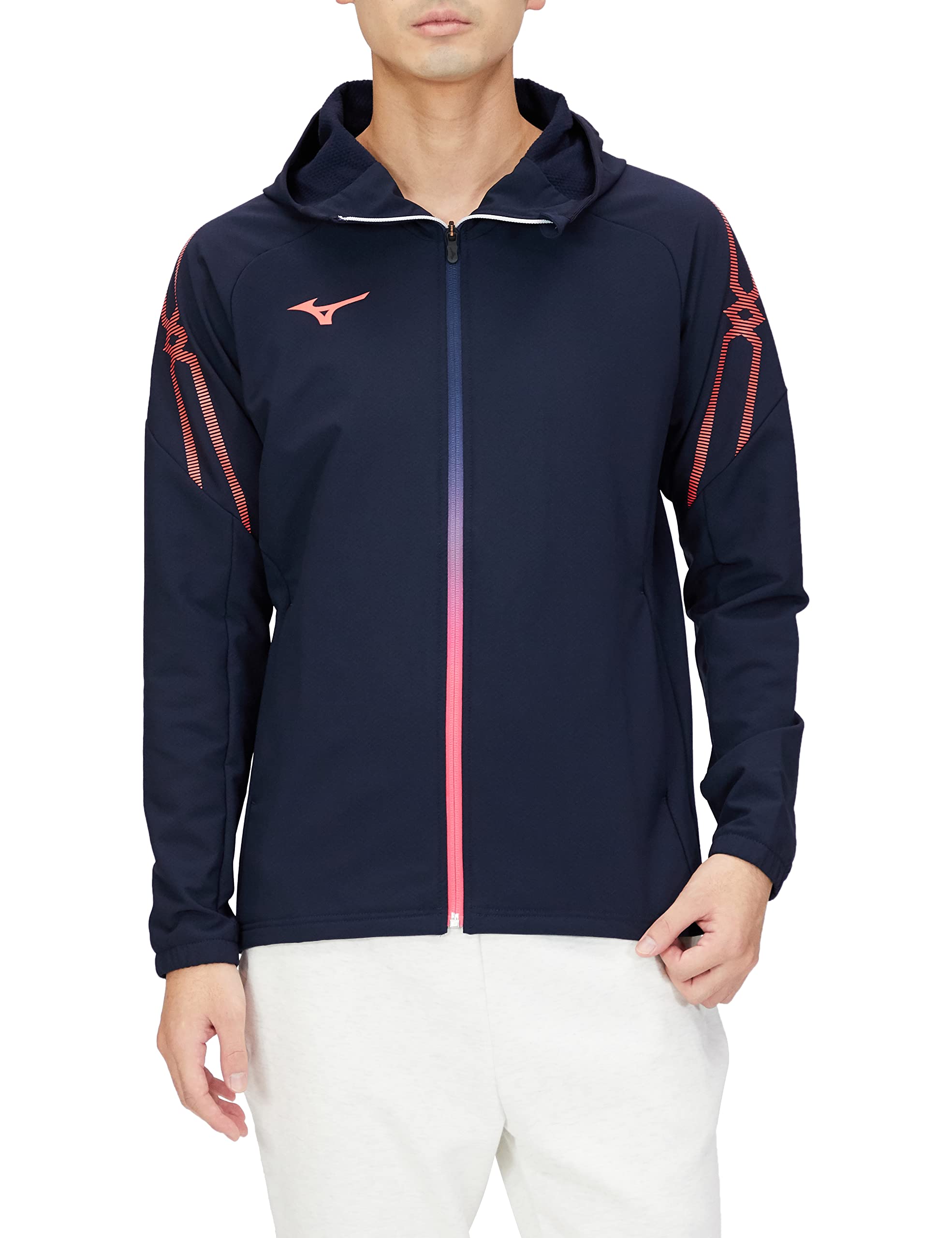 

Mizuno MC Line Tech Shield Training Deep Size Size L Jacket, Windproof, Water-Repellent, Stretch, Navy, 32MC2653,