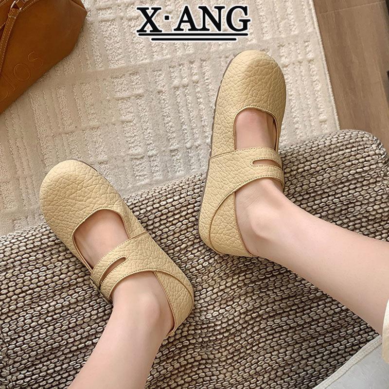 Leather Mary Jane shoes with soft soles are not tired women's shoes, new summer matching skirts, shallow mouth flat-soled single shoes