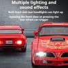 1:32 Scale Firebird Hellcat Car Model Toy Metal Diecast Sound Light Vehicle Shock Absorption Models Collection Gift for Children