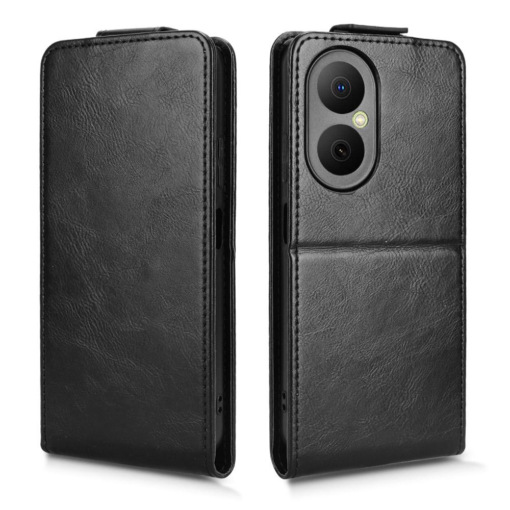 For Huawei Nova Y73 4G/Enjoy 80 Stand Case Magnetic Clasp Vertical Flip Leather Phone Cover with Card Holder