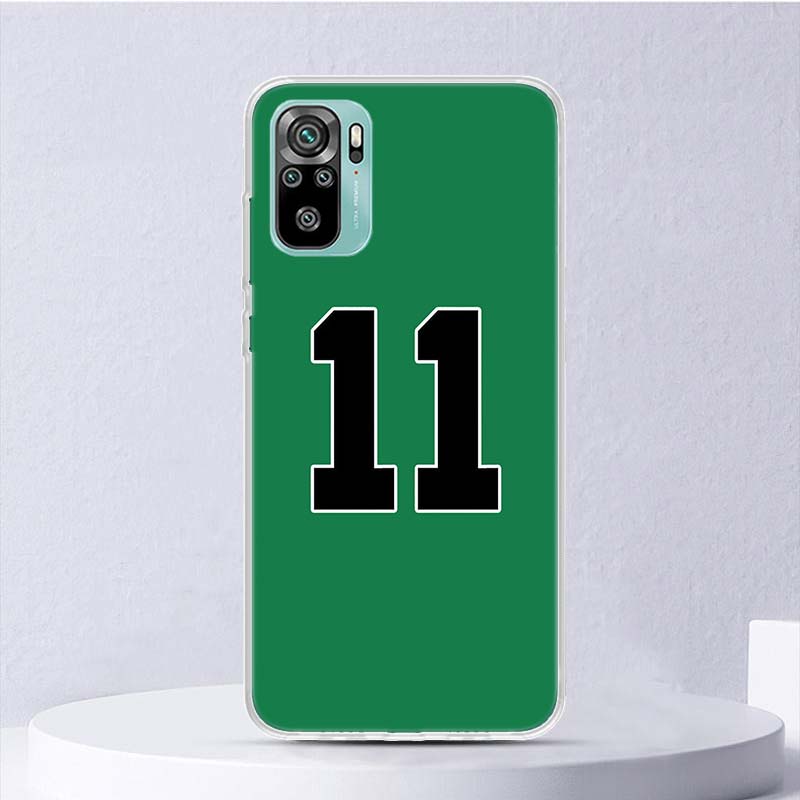 Basketball 23 24 Number Soft Case For Xiaomi Redmi Note 14 13 12S 11S 10S 12 Pro Plus Phone Cover 11 10 11E 11T Note14 Shell Coq