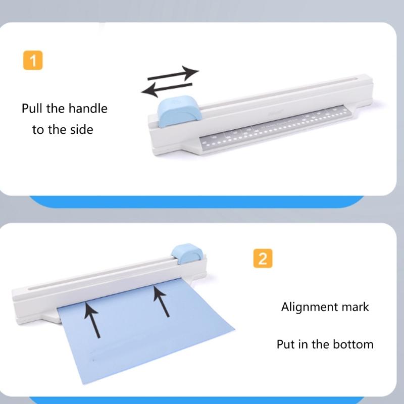 30 Holes Punchersliding Light Duty Paper Punch Portable Hand Hold Large Capacity 5 Sheets Round Hole Punch Paper Punch