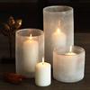 Glass Candle Holder Frosted Cylinder Vases for Centerpieces  Floating Candle Holder