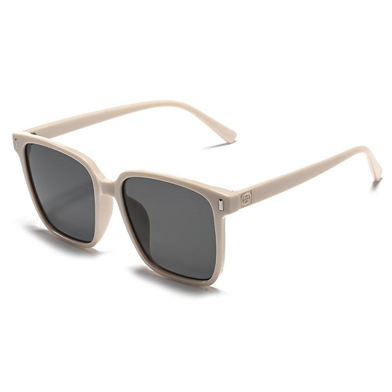 Rice nail square frame fashionable versatile sunglasses Xiaohongshu street shot concave glasses high-end sunglasses