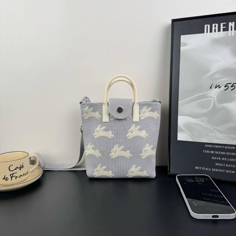 New knitted mobile phone bag, high-end handbag, women's messenger bag, adjustable versatile, convenient and large-capacity bag