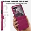 For Motorola Razr Ultra 2025 / Razr Ultra 2026 Case with Hinge Protection, Built-in Screen Protector Shockproof All-Inclusive Phone Cover-Rose Red