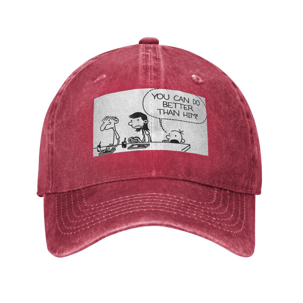 Diario di una schiappa Ti puoi comportare meglio di lui Cappellino in Tessuto di Jeans Cappellini da Baseball Casual Cappello Regolabile Cappellini da Baseball Estivi Unisex