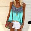 BITCED Women's Fashion Casual Sleeveless U-Neck  Blouses & Shirts