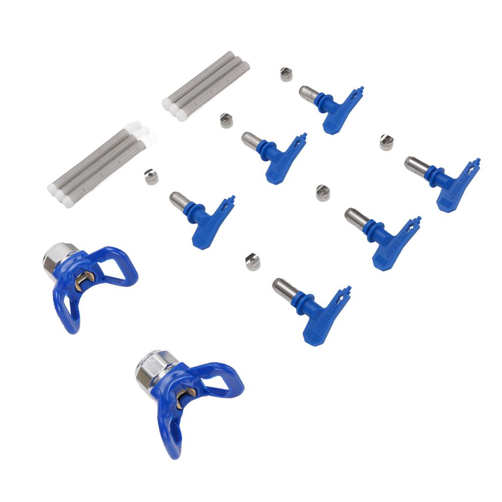 6PCS Paint Spray Tips 211 315 417 517 515 523 Nozzle Tip 2 Mounts and 6 Filters for Airless Sprayer