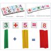 Dětské dřevěné hračky Montessori vzdělávací tyčky na počítání Matematika Výuka matematiky pro předškoláky Dárek pro děti