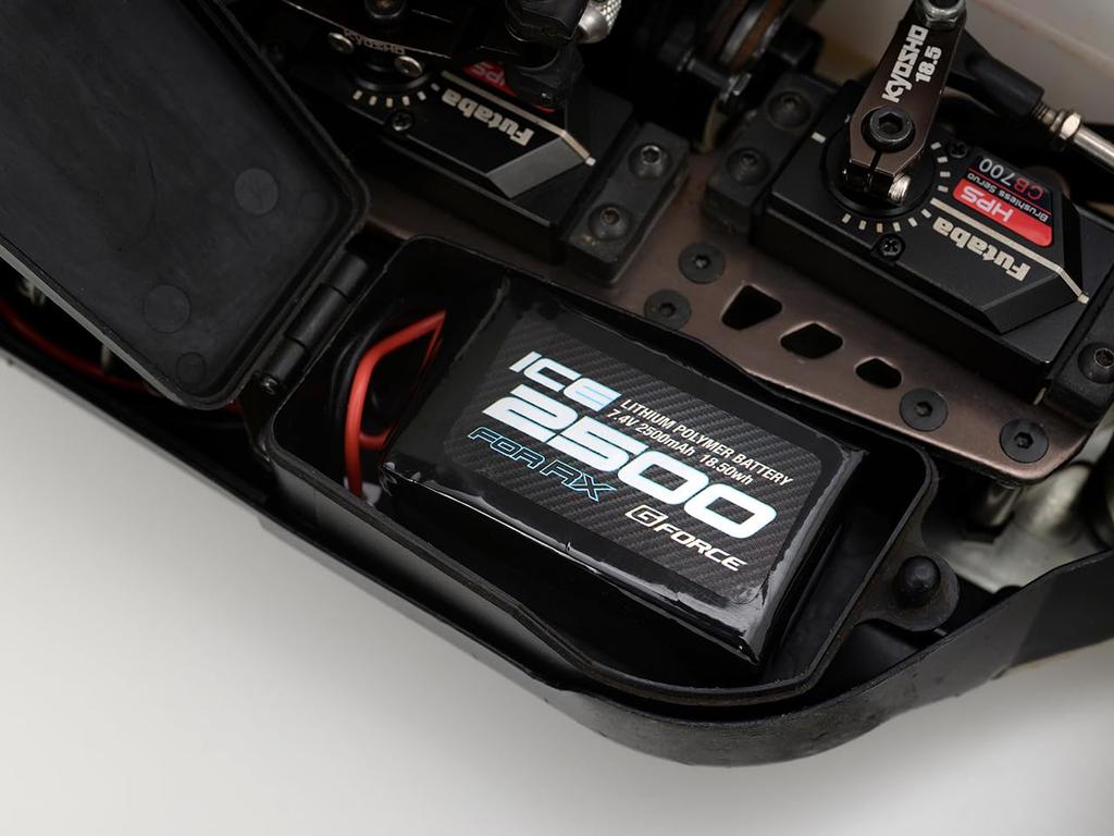 G-FORCE ICE LiPo 7.4V 2500mAh Bale-förmiger RC-Autoempfänger GFG104 (Offizielles japanisches Produkt)