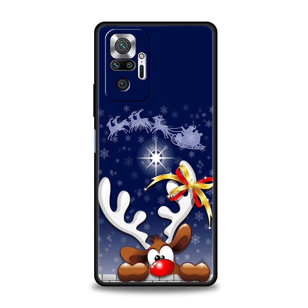 Christmas New Year Phone Phone Case For Xiaomi Redmi Note 11 10 9 Pro 5G K50 9s 7 8 8T 8A 9A 9C 9T K40 Gaming Silicone Cover