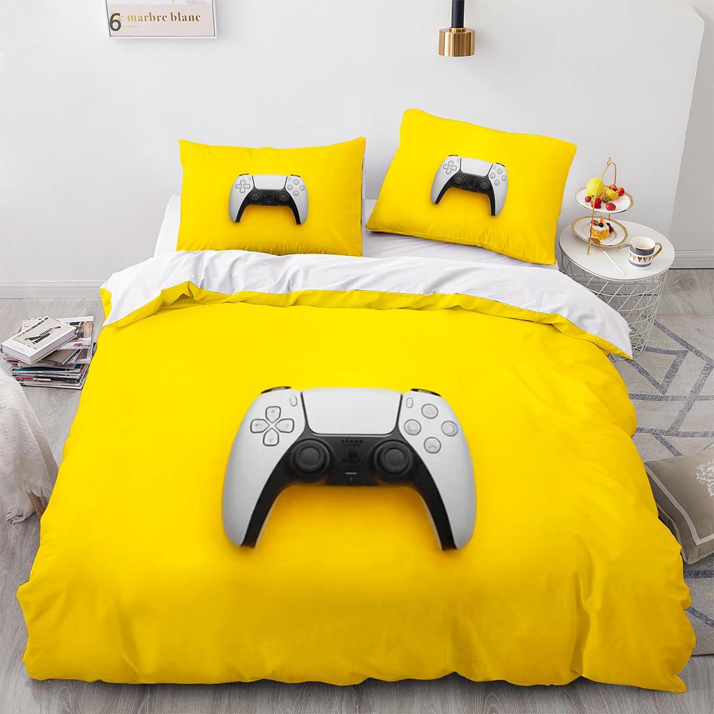 Comforter Cool Gamepad Bedding Set Single Twin Full Queen King Size Kawaii Bed Set Aldult Kid Bedroom Three-Piece Suits 3D Print