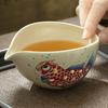 Chinesischer Arowana Keramik Haushalts-Teetasse Teezubehör Guifu Karpfen Untersetzer Chawan Schale Retro Kung Fu Küchenwerkzeuge Teeset