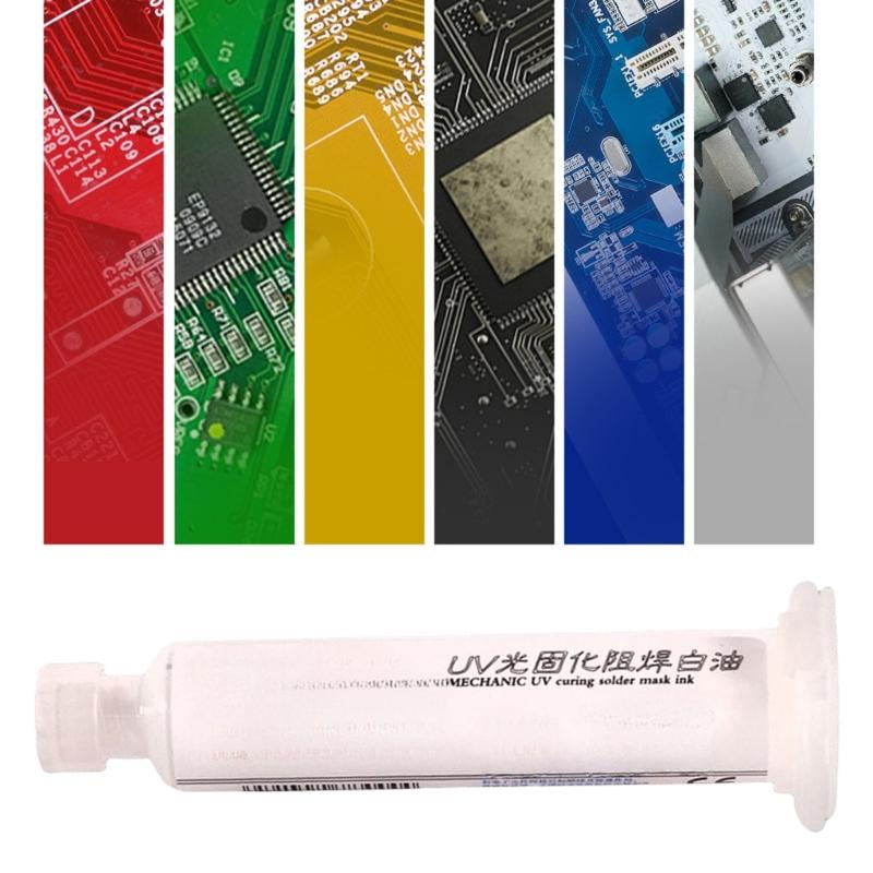 No Wash UVs Light Curing Solder Mask Paste PCB Solder Resist Film for DIY Enthusiasts and Electronic Engineers Repair