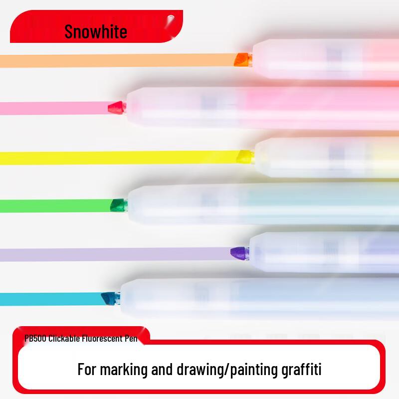 Snowhite Press-Type Highlighter Pen Set
