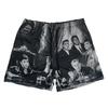 Ink American Style Painting Casual Shorts Mens Summer Loose Fit Plus Size Quick Drying Basketball Training Shorts