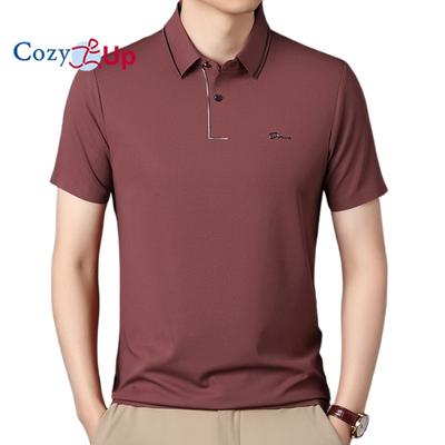 Pánská polokošile Cozy Up s krátkým rukávem a texturovaným svetrem, golfová polokošile