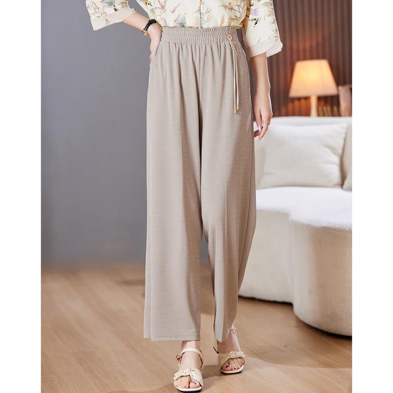 Paster Women's Summer Chinese Style Drapey Casual Pants