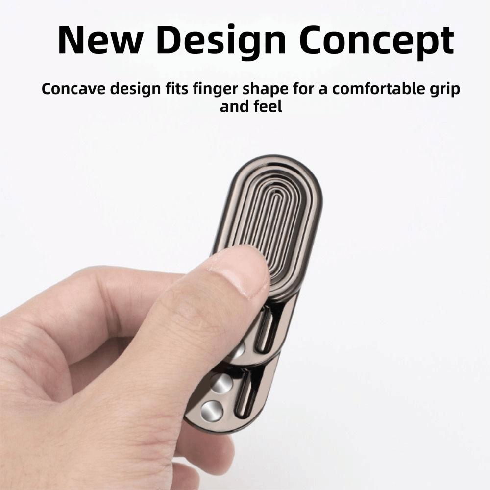 Three-Layer Structure Magnetic Push Card Metal Construction Fingertip Gyro Anxiety Relief