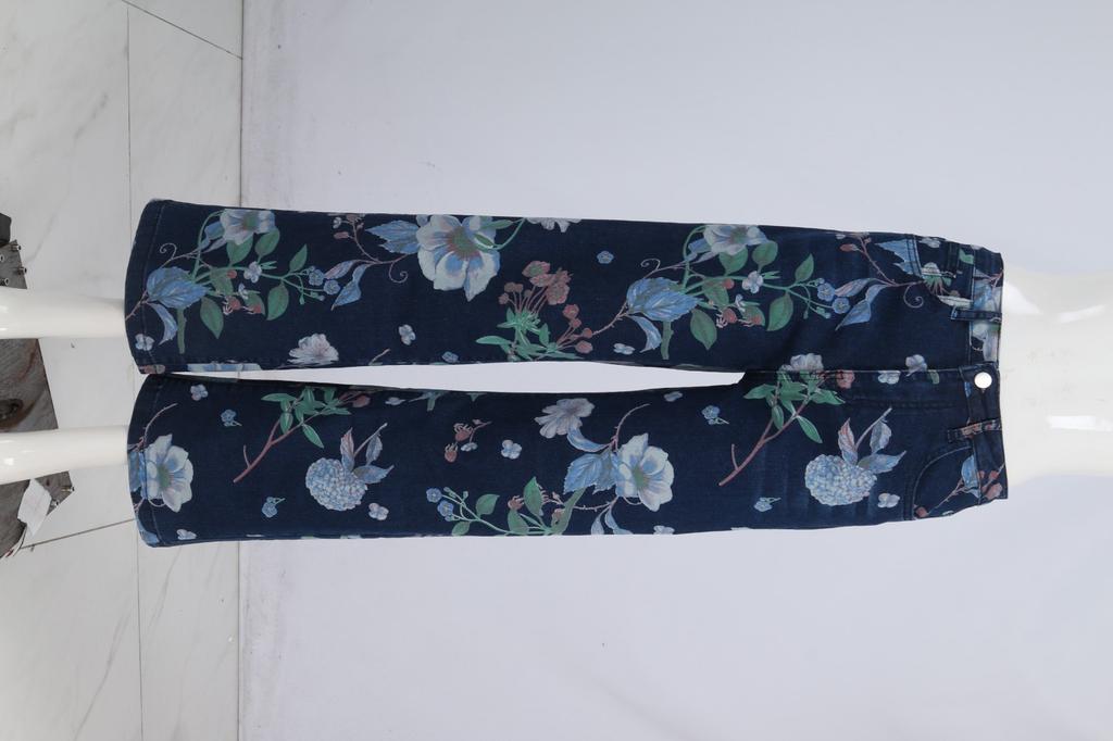 Damen Denim Klassisch Vielseitig Hohe Taille Modische Hose