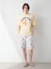 Gelato Pique HOMME Sportowy Niedźwiedź PMCT254984YELL T-shirt z jednym akcentem