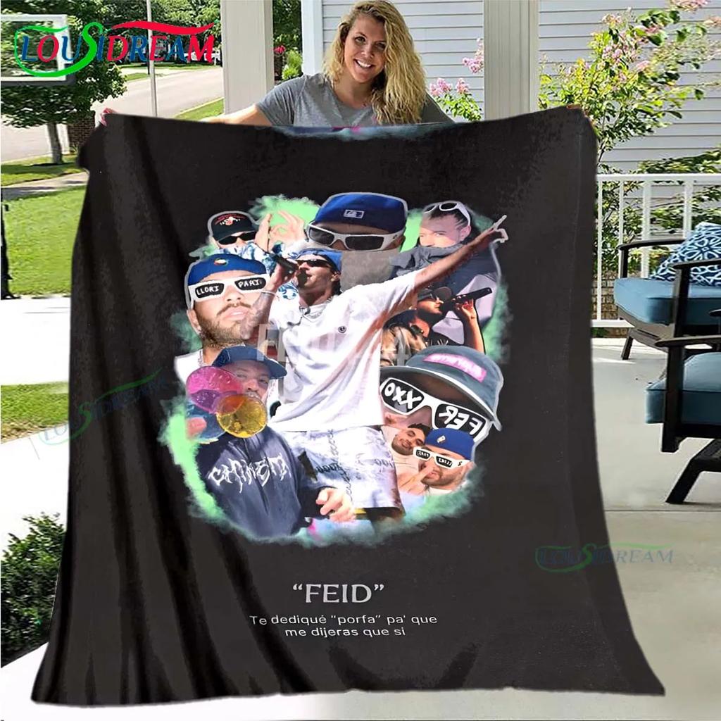 Pop Singer Ferxxo Feid Blanket,Flannel Throw Blanket for Home Bedroom Bed Sofa Picnic Office Hiking Leisure Nap Birthday Gift