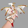 3D Printed Articulated Large Horned Flying Dragon Action Figure Ornament Toy Gift