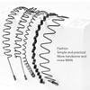 6Pcs Hair Band Metal Fashionable Practical Wavy Hair Hoop for Sports Make Up Go Out