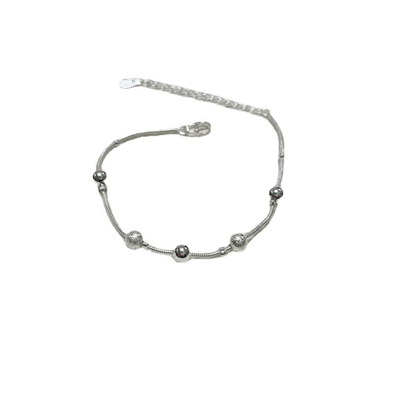 Korean Version of Japanese and Korean Internet Celebrity Single-line Matte Bead Bracelet Women's Imitation Sparkling Gypsy Cold Wind Jewelry
