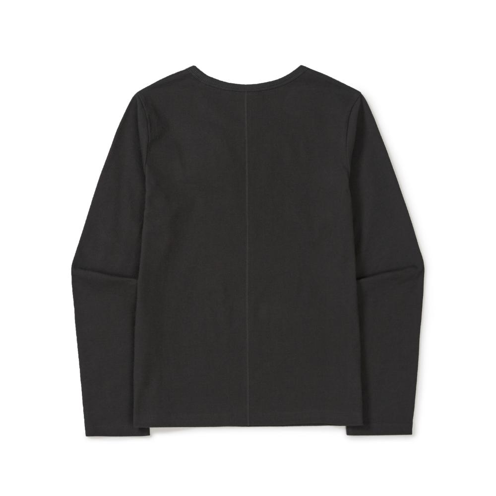 SNOWPEAK Ribbed Women's Long-Sleeve T-Shirt Charcoal (S26SWFTL39)