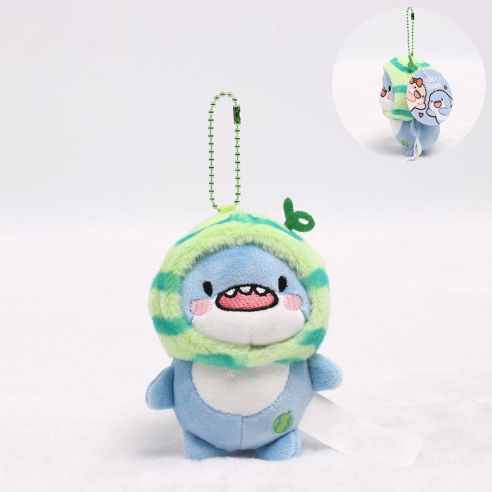 Hanging Ornament Shark Plush Keychain Key Ring Decor Cartoon Shark Pendant  Birthday Gifts