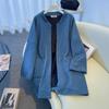 Autumn/Winter Plus Size Teddy Fleece Casual Cardigan Jacket, Mid-Length, Comfortable Fit for 300 Jin Fat MM