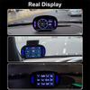 P2 Car Digital Speedometer Obd2 Gps Hud Gauge Auto Display Alarm Water Oil Temperature Turbine Pressure On-Board Computer
