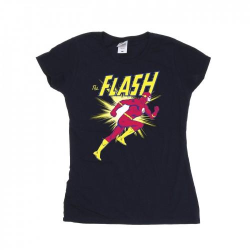 

DC Comics Womens/Ladies The Flash Running Cotton T-Shirt XXL білий