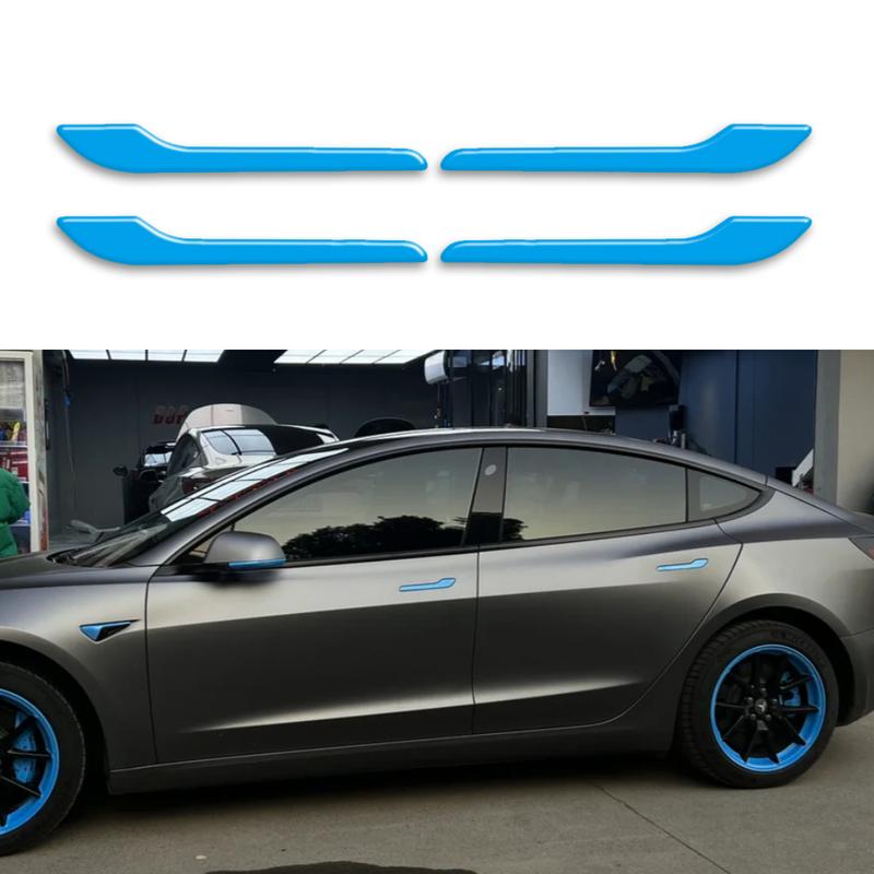 for Tesla model 3 model Y-shaped anti scratch car Reflective decal General Motors Car door handle 3D gel sticker anti scratch