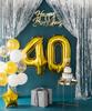 Foil Balloon Number 4 Four Gold 100 , 1 Piece
