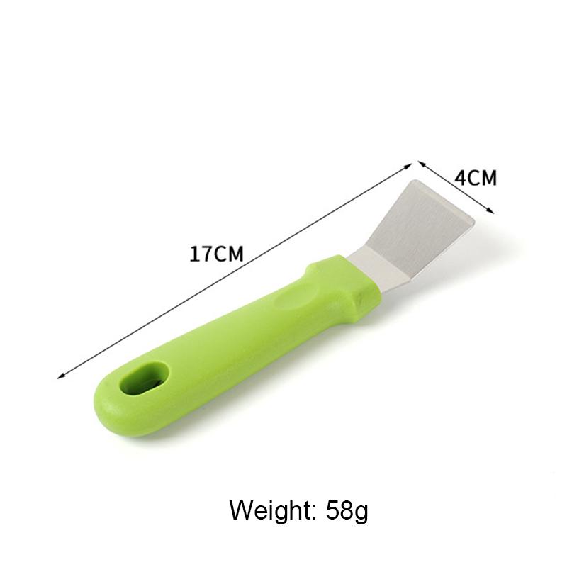 1Pc Multifunction Squeegees Small Scraper Shovel Oil Cleaning Tool Stainless Steel Blade Grill Slant Edge Scraper Fridge Ice Scraper