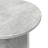 Side Table Set with Storage 2 pcs Concrete Grey Wood Based Material