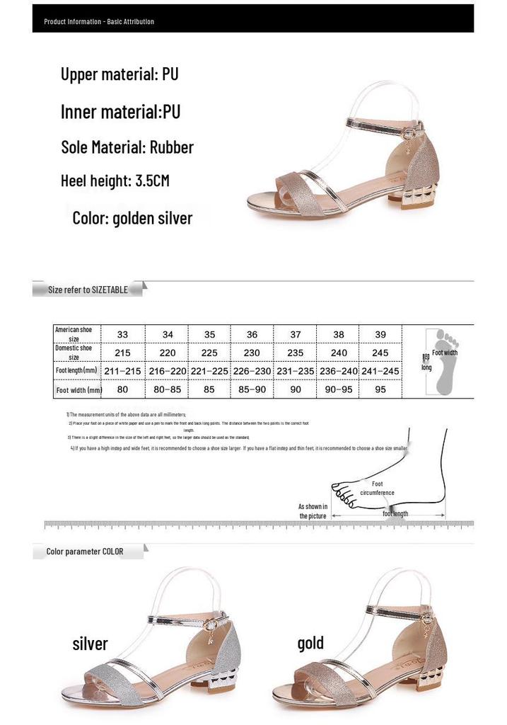 2022 Korean Patent Leather Low Chunky Heel Open Toe Closed Heel Strap Women's Sandals