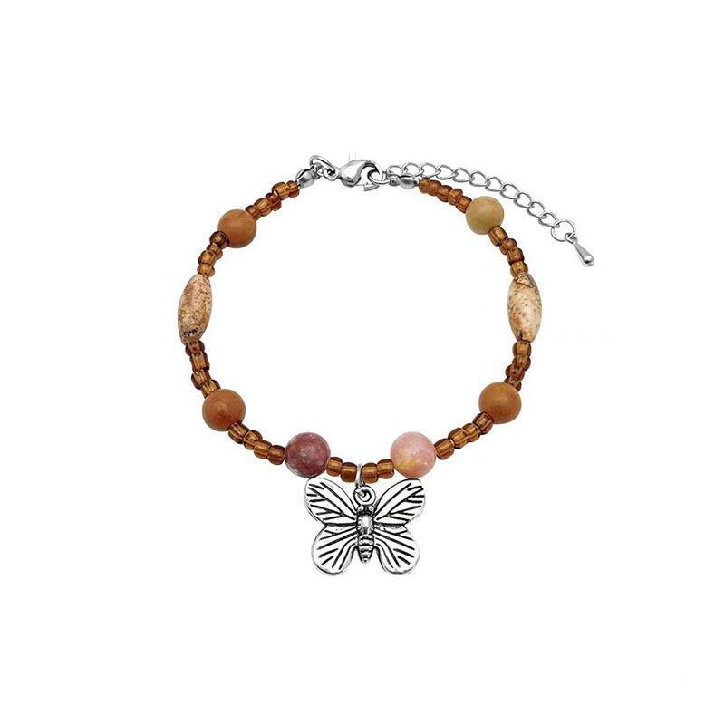 New Chinese Colorful Bead Bracelet for Women Antique Elegance Adjustable Multi Layer Stackable Hand Jewelry